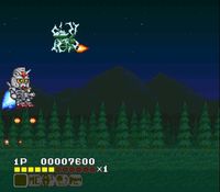 une photo d'Ã©cran de SD Kidou Senshi Gundam - V Sakusen Shidou sur Nintendo Super Nes